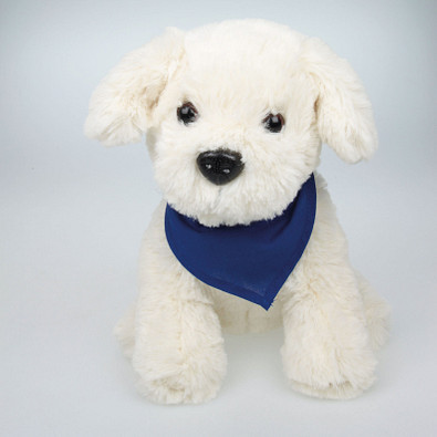Plüschtier Hund Smarty mit Halstuch, blau
