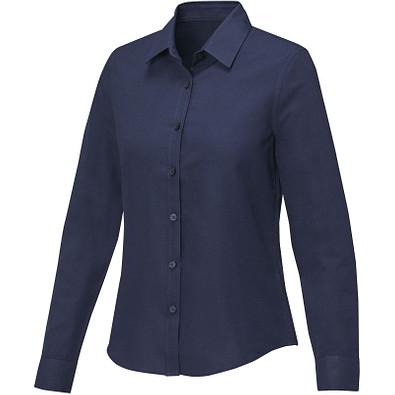 Pollux Damenbluse mit langen Ärmeln, navy, XS