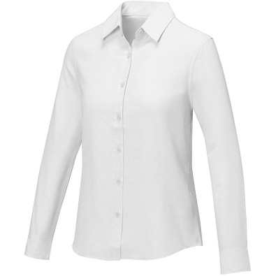 Pollux Damenbluse mit langen Ärmeln, weiss, XS