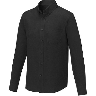 Pollux Herrenhemd mit langen Ärmeln, schwarz, M