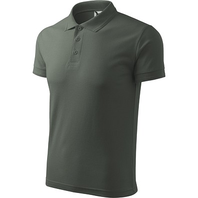 MALFINI Polohemd Herren Pique Polo, 3XL, dunkler schiefer