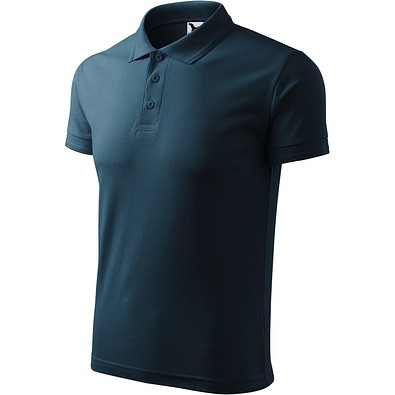 MALFINI Polohemd Herren Pique Polo, 3XL, marineblau