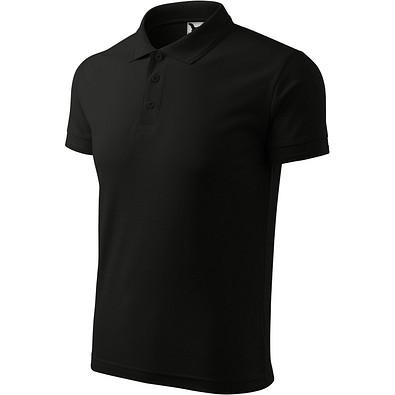 MALFINI Polohemd Herren Pique Polo, 3XL, schwarz