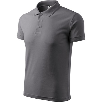 MALFINI Polohemd Herren Pique Polo, 3XL, stahlgrau