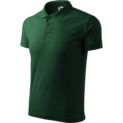 MALFINI Polohemd Herren Pique Polo, 4XL, dark green