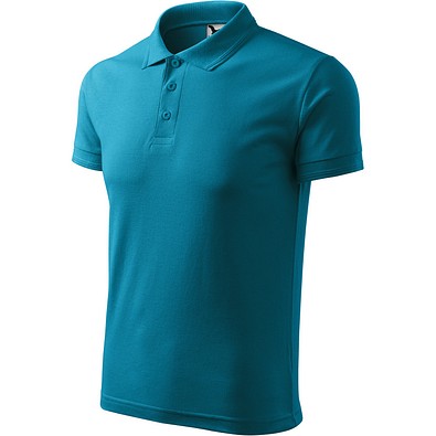 MALFINI Polohemd Herren Pique Polo, L, dunkeltürkis