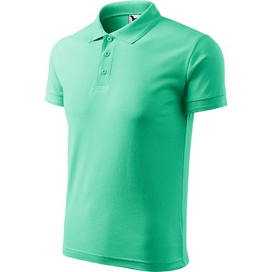 MALFINI Polohemd Herren Pique Polo, L, minze