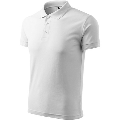 MALFINI Polohemd Herren Pique Polo, L, weiss