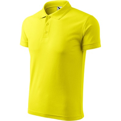 MALFINI Polohemd Herren Pique Polo, L, zitronengelb
