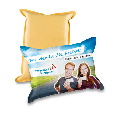 POLYCLEAN Scheiben-/Displayreiniger CarKoser, Kissen, inkl. Druck, beige