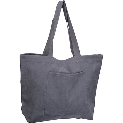 Polyester Kordshopper LIDIA, silbergrau