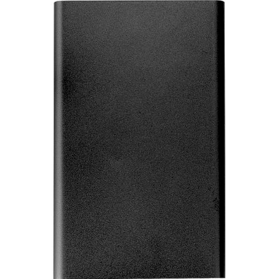 4000 mAh Powerbank aus Aluminium, schwarz