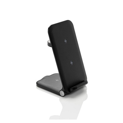 Powerpal 3-in-1 15W-Ladegerät aus RCS recyceltem Kunststoff, schwarz