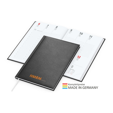 Geiger-Notes Wochentimer Prestige Bestseller schwarz, inkl. Siebdruck-Digital