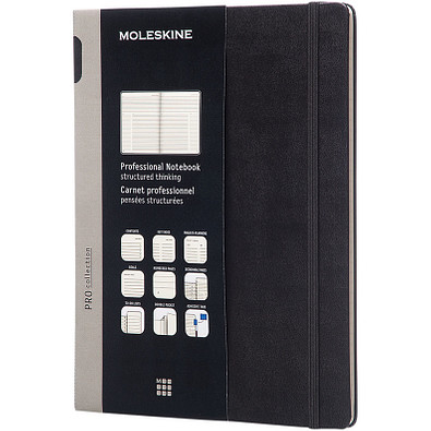 MOLESKINE® Notizbuch Pro Hardcover XL, schwarz MOLESKINE® Notizbuch Pro Hardcover XL, schwarz