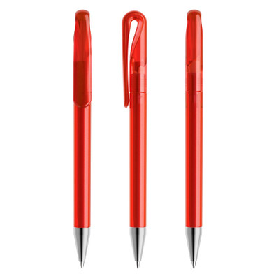 prodir® Drehkugelschreiber DS1 TFS Twist, blaue Mine, rot