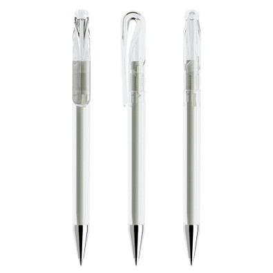 prodir® Drehkugelschreiber DS1 TTC Twist, blaue Mine, klar