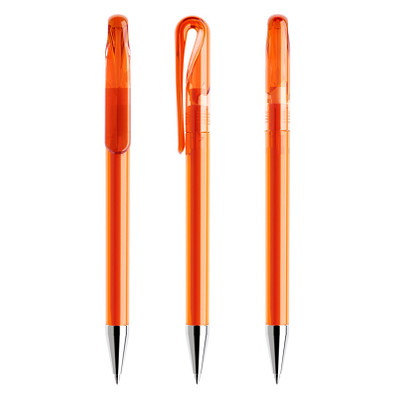 prodir® Drehkugelschreiber DS1 TTC Twist, blaue Mine, orange