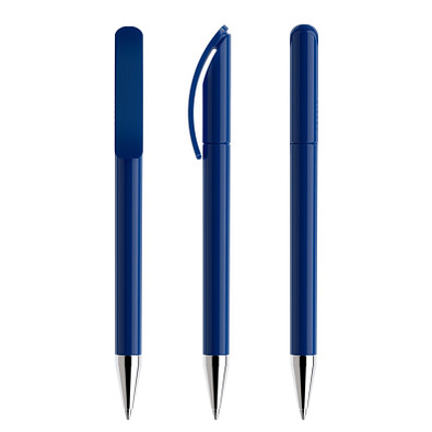 prodir® Drehkugelschreiber DS3 TPC Twist, blaue Mine, blau