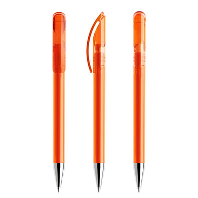 prodir® Drehkugelschreiber DS3 TTC Twist, blaue Mine, orange