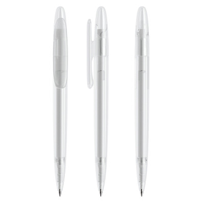 prodir® Drehkugelschreiber DS5 TFF Twist, blaue Mine, klar