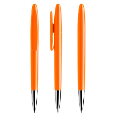prodir® Drehkugelschreiber DS5 TPC Twist, blaue Mine, orange