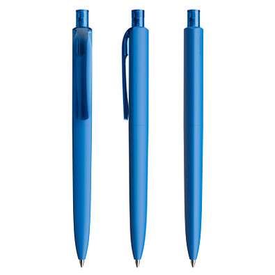 prodir® Druckkugelschreiber DS8 Soft Touch PRR Push, blaue Mine, blau