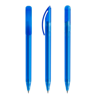 prodir® Drehkugelschreiber DS3 TFF, blaue Mine, mittelblau/gefrostet