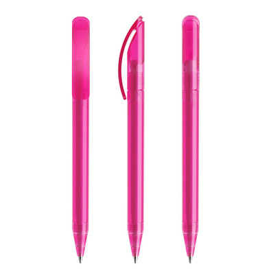 prodir® Drehkugelschreiber DS3 TFF, blaue Mine, pink/gefrostet