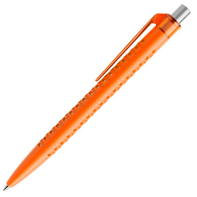 prodir® Kugelschreiber QS40 PMT Air, blaue Mine, orange/silber satiniert