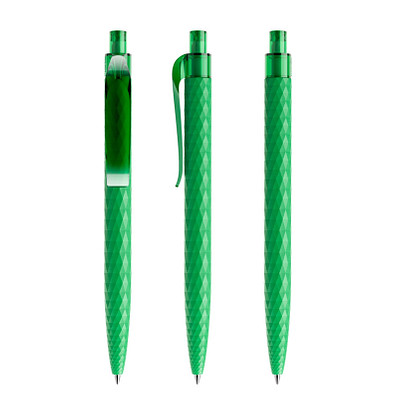 prodir® Druckkugelschreiber QS01 PMT Push, blaue Mine, hellgrün