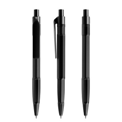 prodir® Druckkugelschreiber QS30 PMP Push, blaue Mine, schwarz prodir® Druckkugelschreiber QS30 PMP Push, blaue Mine, schwarz