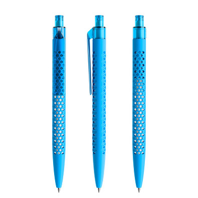 prodir® Druckkugelschreiber QS40 Soft Touch PRT Push, blaue Mine, cyanblau