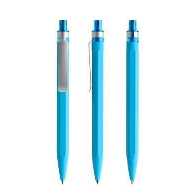 prodir QS50 Soft Touch PRS Push Kugelschreiber, Cyan Blue