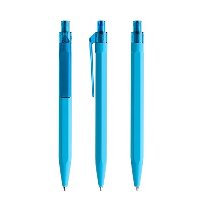 prodir QS50 Soft Touch PRT Push Kugelschreiber, Cyan Blue