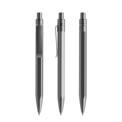 prodir QS50 Stone PQS Push Kugelschreiber, Graphite-Graphite satin finish