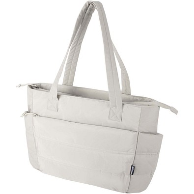 Puffer 15,6 GRS recycelte Laptoptragetasche 18L, sandstone
