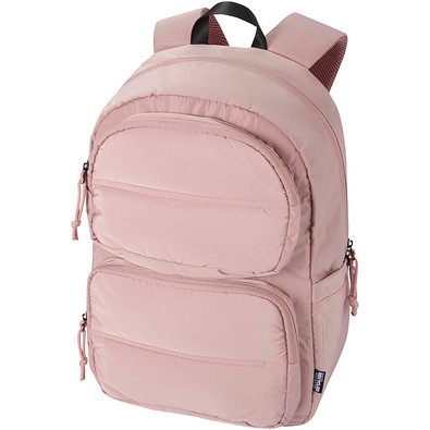 Puffer 15,6 GRS recycelter Laptoprucksack 18L, altrosa