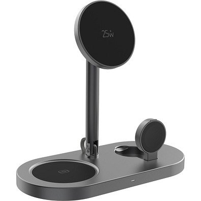 Quantum Ultra-Fast RCS 25W magnetischer Desk-Charger, grau, schwarz