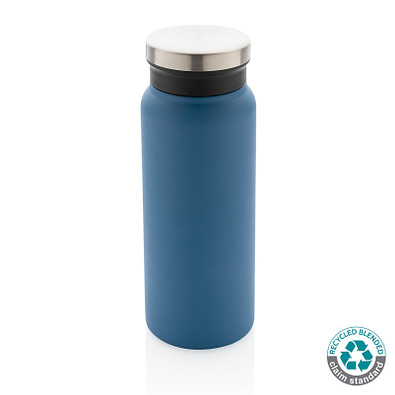 RCS recycelte Stainless Steel Vakuumflasche 600ml, blau