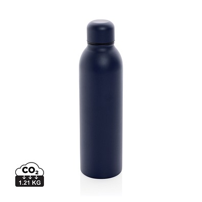 RCS recycelte Stainless Steel Vakuumflasche, navy blau
