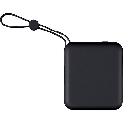 Handliche 10.000 mAh ABS-Powerbank Jona, schwarz