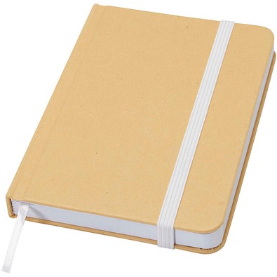 Reed A6 Hardcover Notizbuch, blanko, aus recyceltem Material, weiss