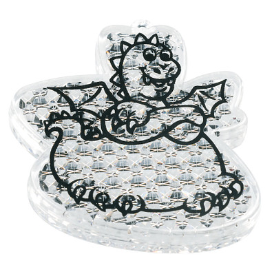 Reflektor Drache, transparent Reflektor Drache, transparent