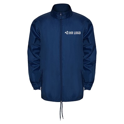 Regenjacke Island –  leichte Windjacke mit Reißverschluss, M, Navy