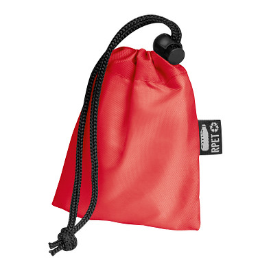 Regenponcho aus RPET, rot