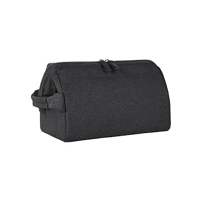 Reißverschluss-Tasche CIRCLE, schwarz meliert