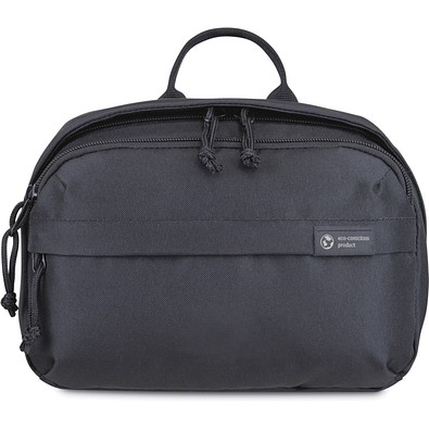 Renew AWARE™ rPET Kosmetiktasche, schwarz