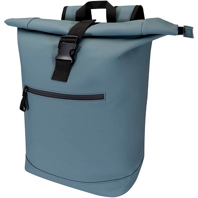 Resi Plus 15 GRS-recycelter Rolltop Rucksack 18 L, Hale Blue