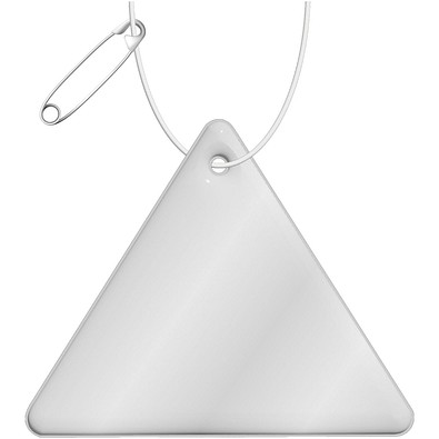 RFX™ H-12 Dreieckiger reflektierender TPU-Anhänger, weiss